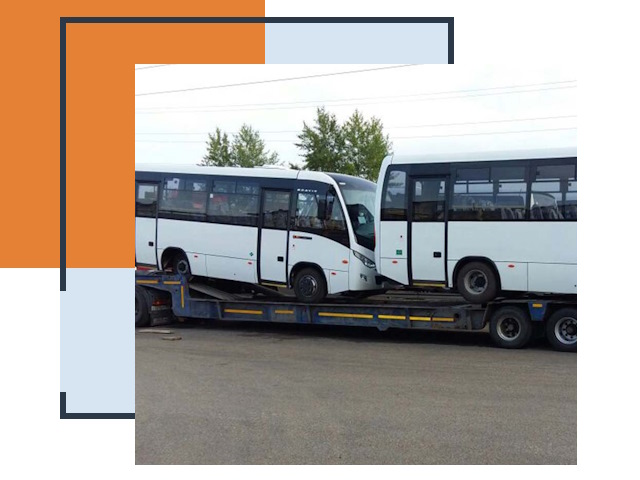 Перевозка автобусов и грузовиков с креплением в Архангельске